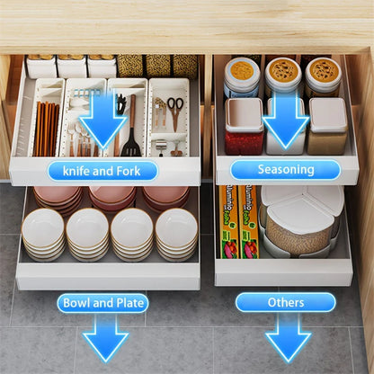 Syntel™ Lina Ultra-Glide Pull-Out Kitchen Cabinet Organiser