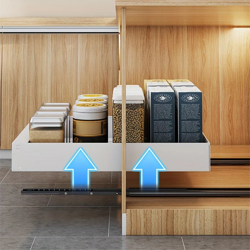 Syntel™ Lina Ultra-Glide Pull-Out Kitchen Cabinet Organiser